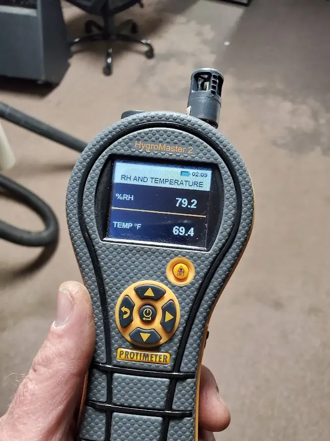 Moisture meter humidity assessment for Fire & Smoke Damage Restoration in Ettrick
