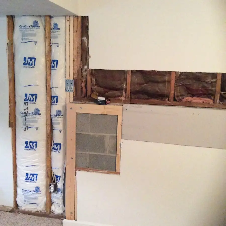 Wall insulation replacement during Contents Cleaning & Restoration in Ettrick